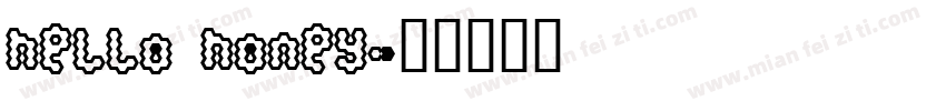 hello honey字体转换